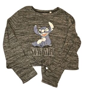 ✨️2 For 20✨️Gray Graphic Stitch Design Long Sleeve Shirt